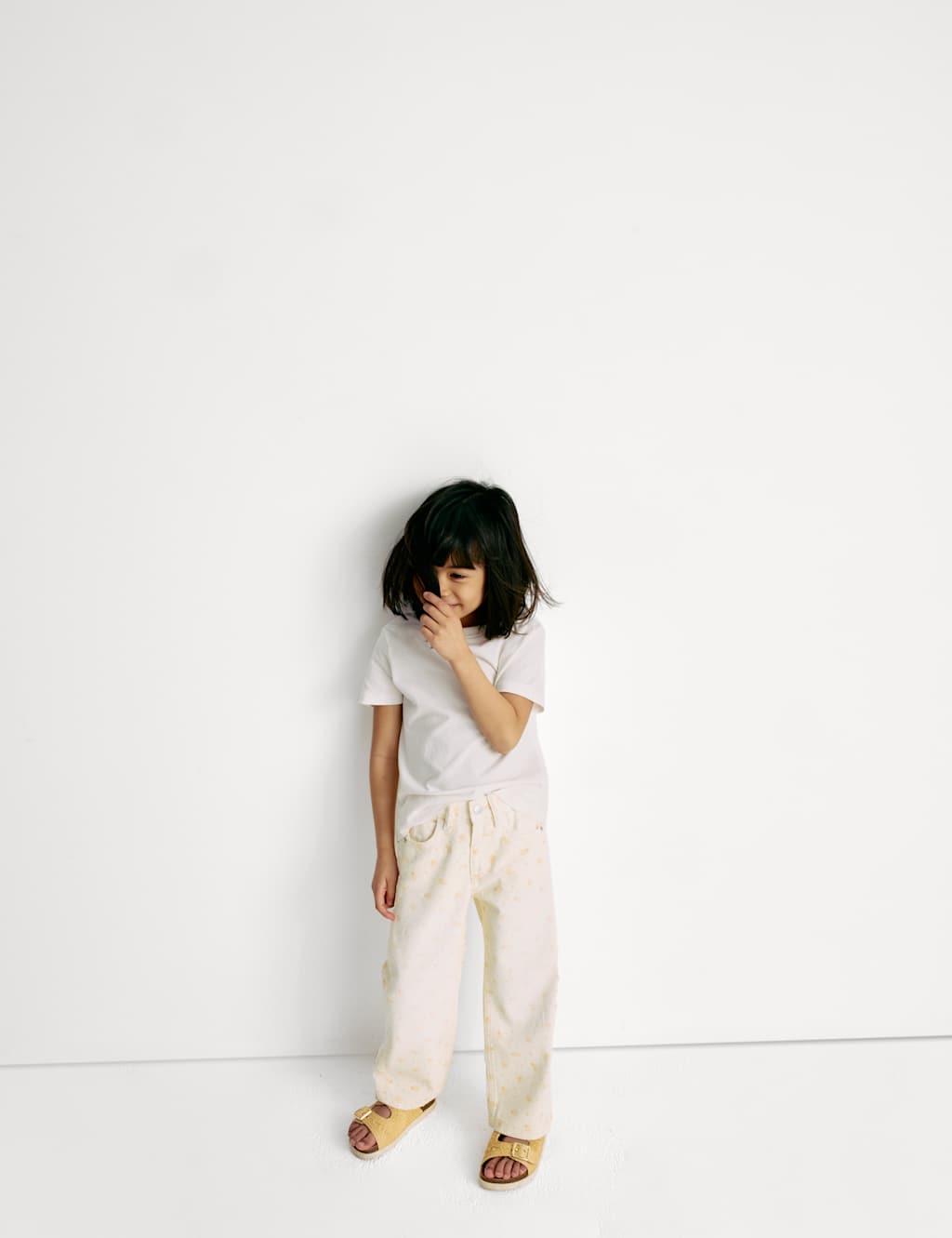Wide Leg Pure Cotton Jeans (2-16 Yrs) 4 of 7