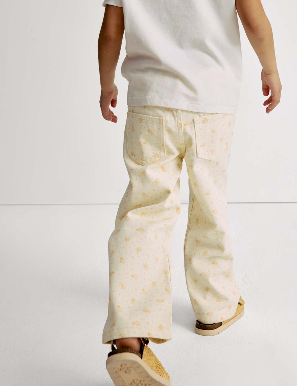 Wide Leg Pure Cotton Jeans (2-16 Yrs) 6 of 7