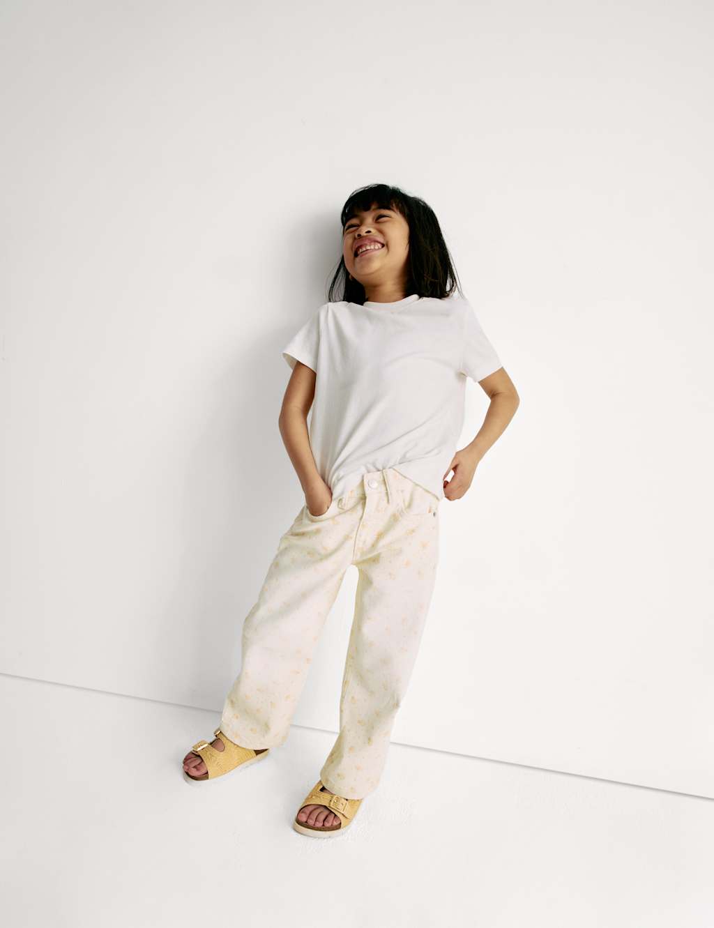 Wide Leg Pure Cotton Jeans (2-16 Yrs) 7 of 7