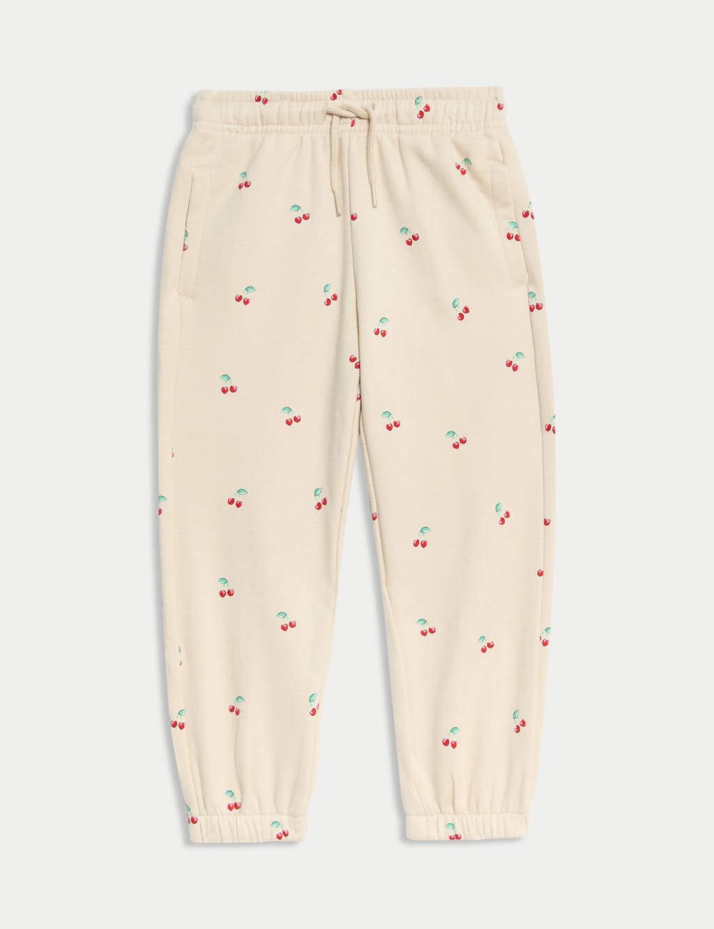 Cotton Rich Ditsy Cherry Print Joggers 2 8 Yrs M S Collection M S