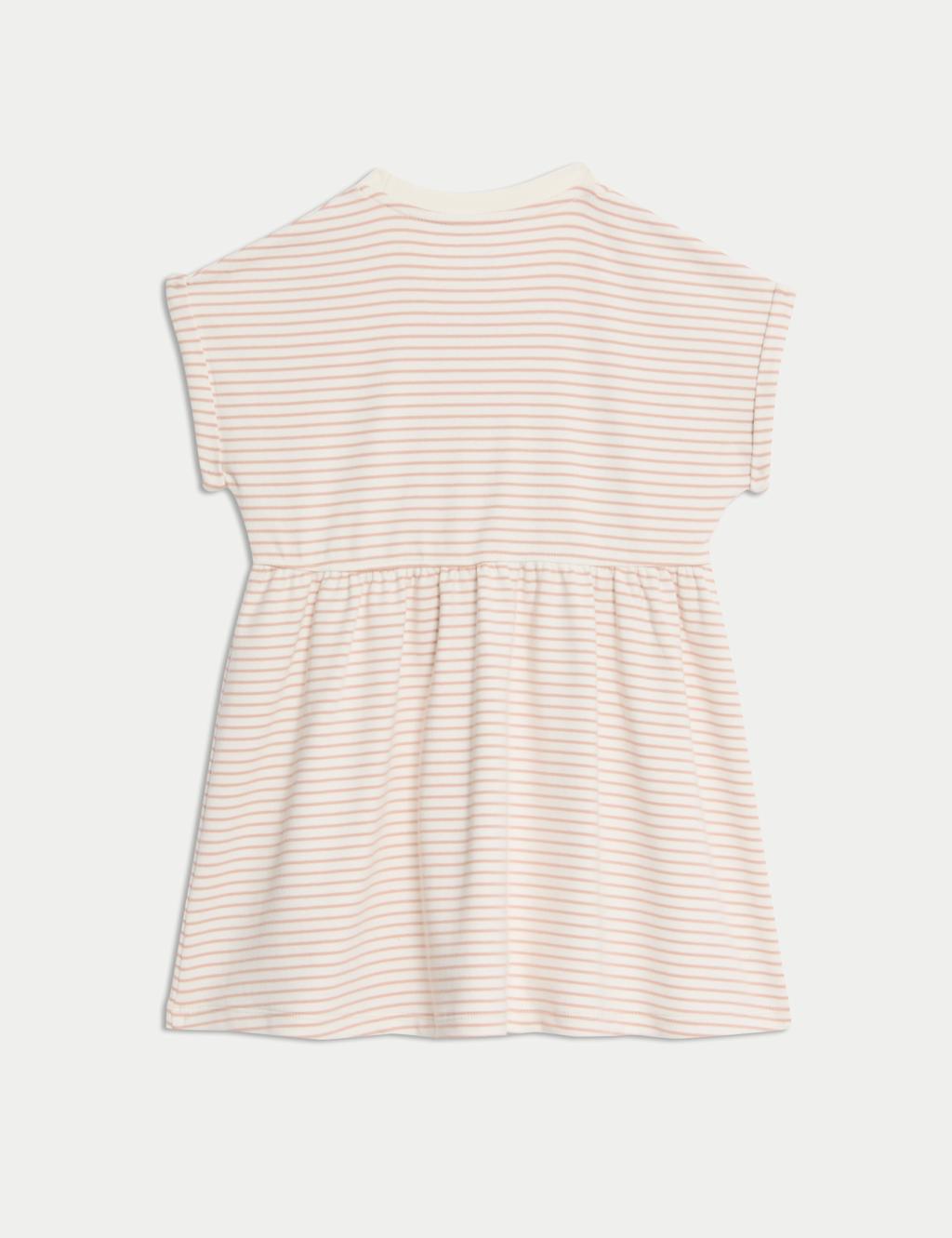 Cotton Rich Striped Dress (2-8 Yrs) 2 of 2
