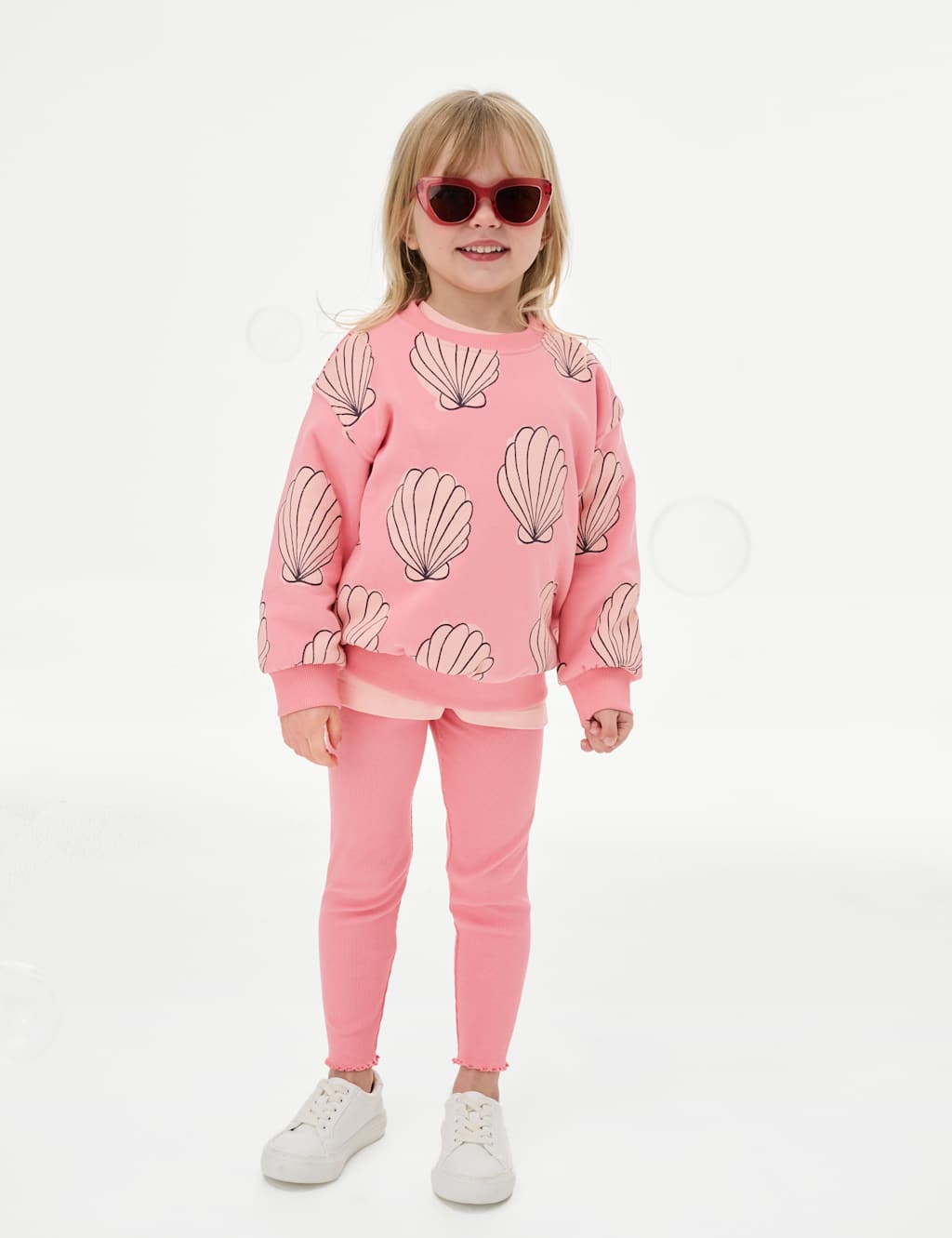 Cotton Rich Ribbed Leggings (2-8 Yrs) 1 of 4