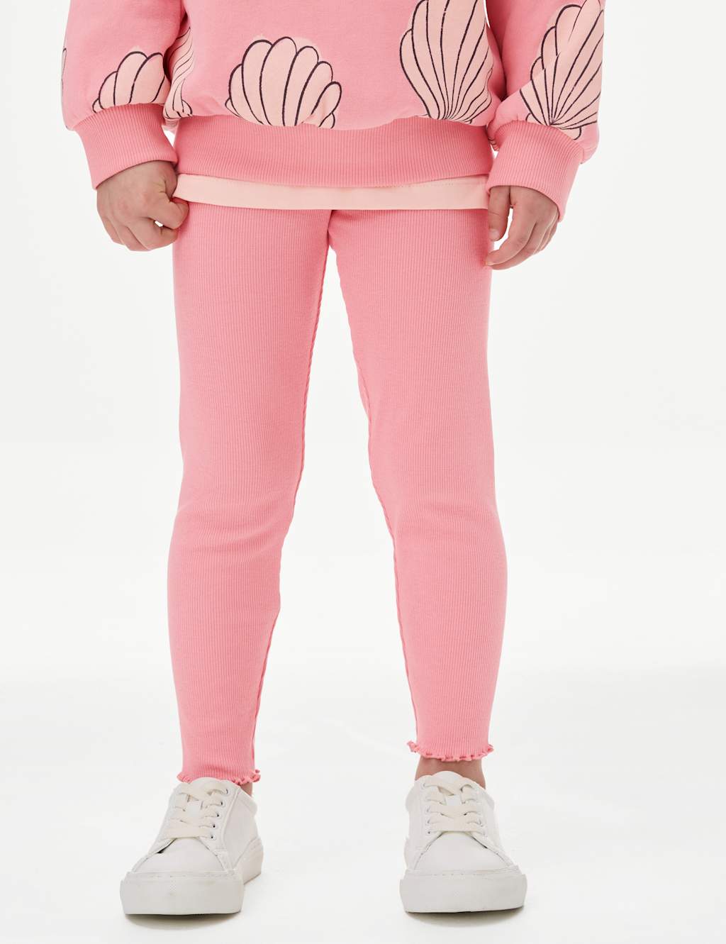 Cotton Rich Ribbed Leggings (2-8 Yrs) 3 of 4