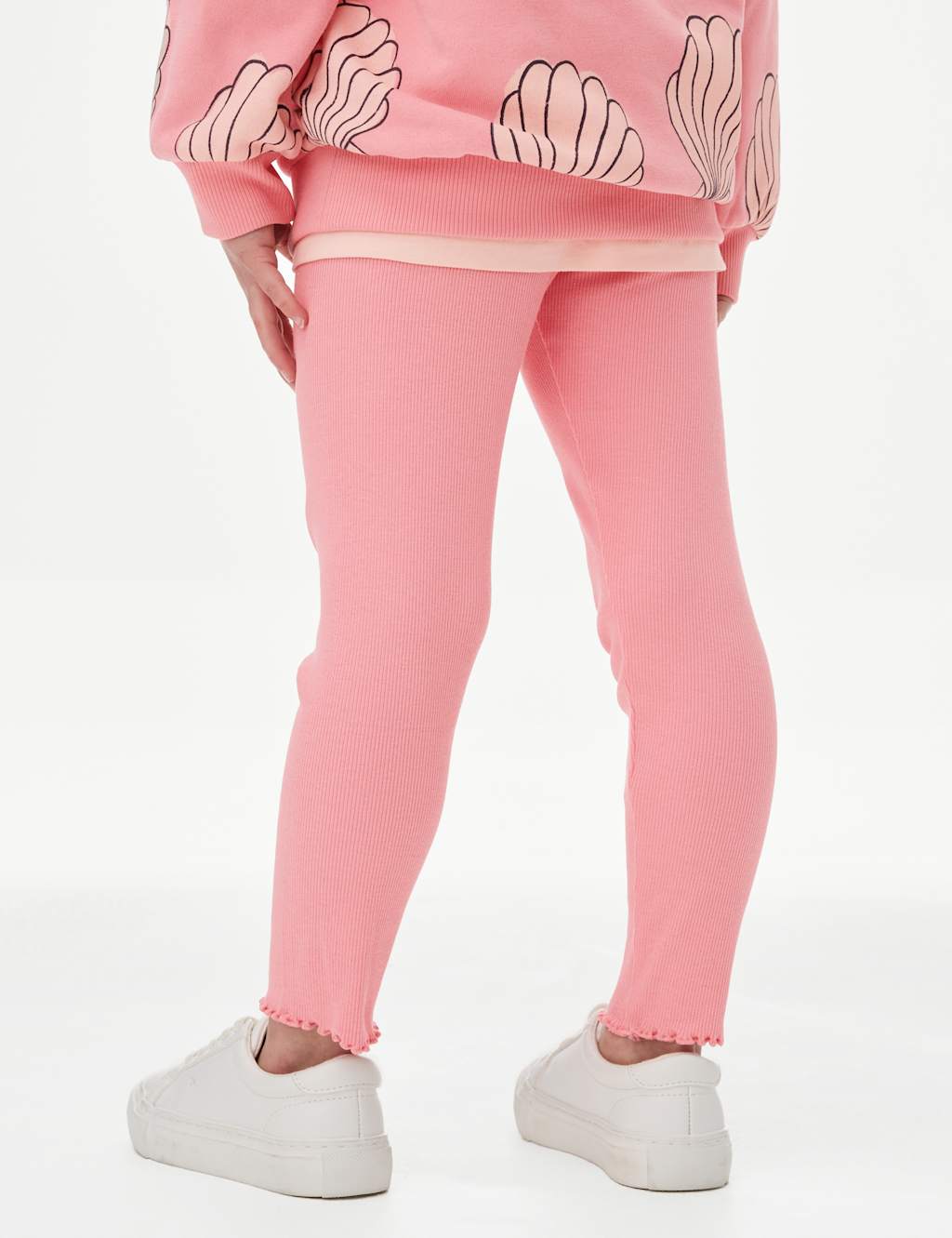 Cotton Rich Ribbed Leggings (2-8 Yrs) 4 of 4