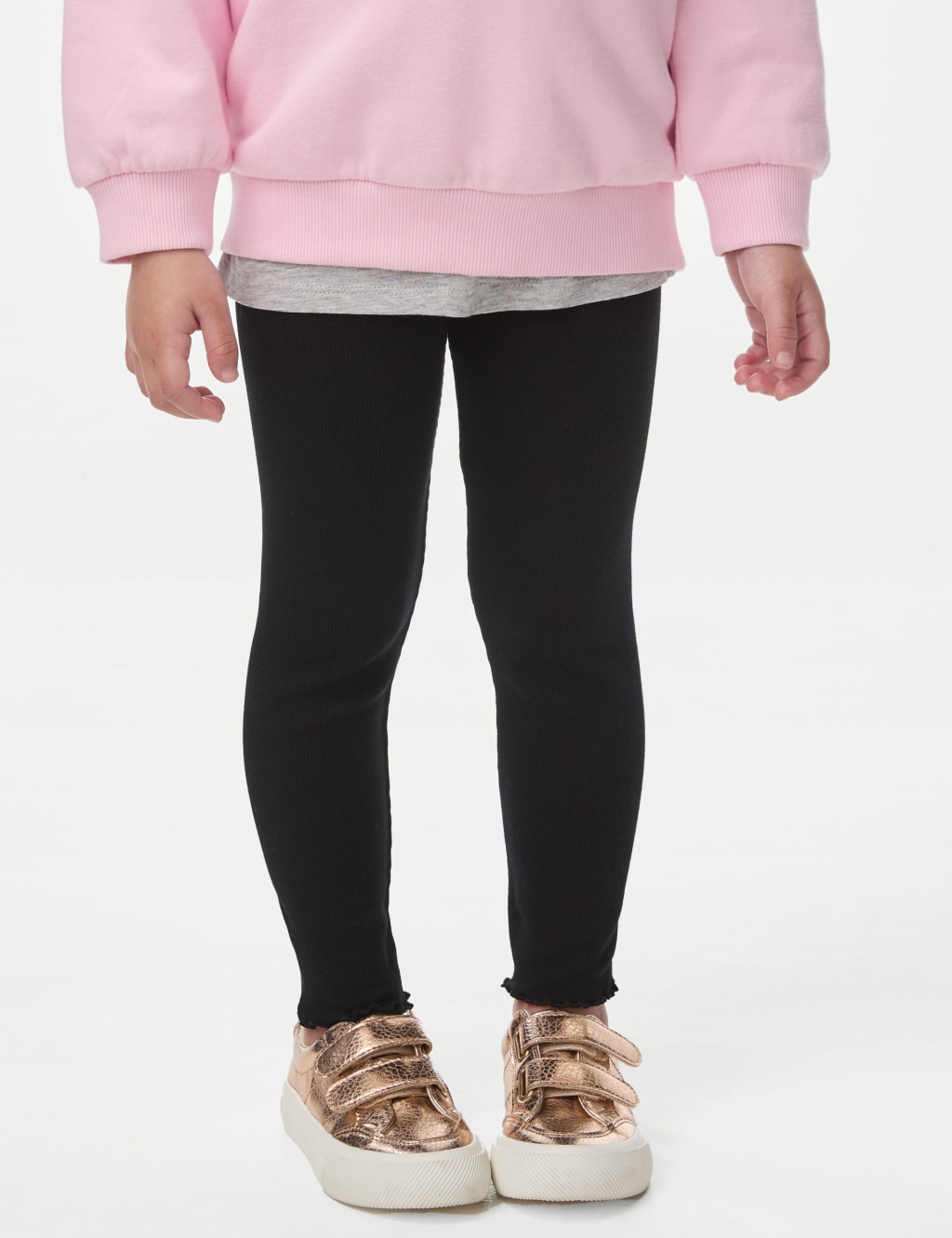 Cotton Rich Ribbed Leggings (2-8 Yrs) 4 of 5