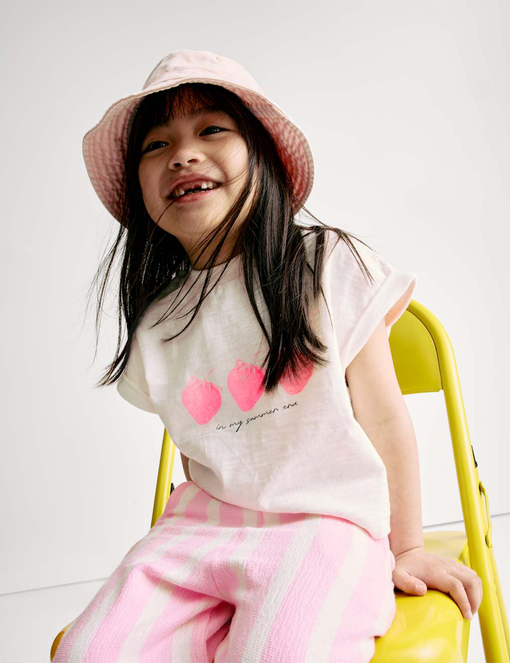 Pure Cotton Strawberry Top & Bottom Outfit (2-8 Yrs) 7 of 7