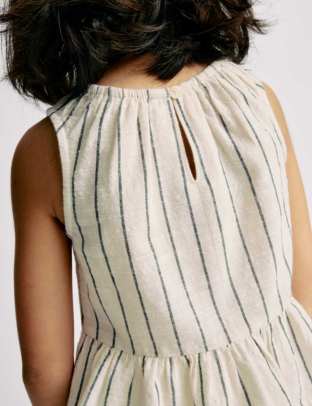 Pure Cotton Striped Top & Bottom Outfit (2-16 Yrs) 7 of 7