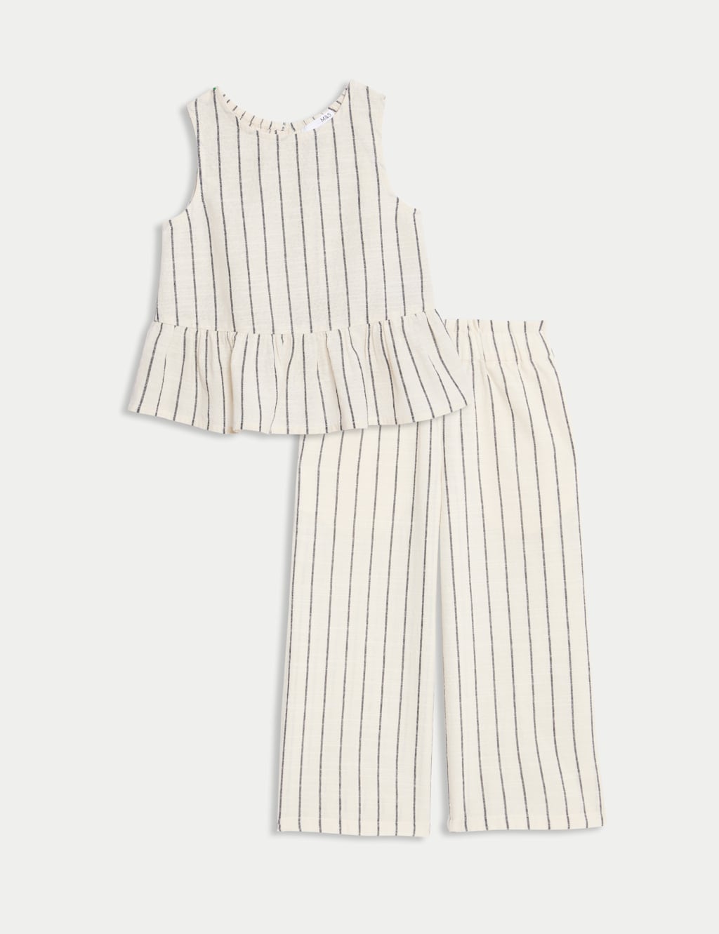 Pure Cotton Striped Top & Bottom Outfit (2-16 Yrs) 2 of 7