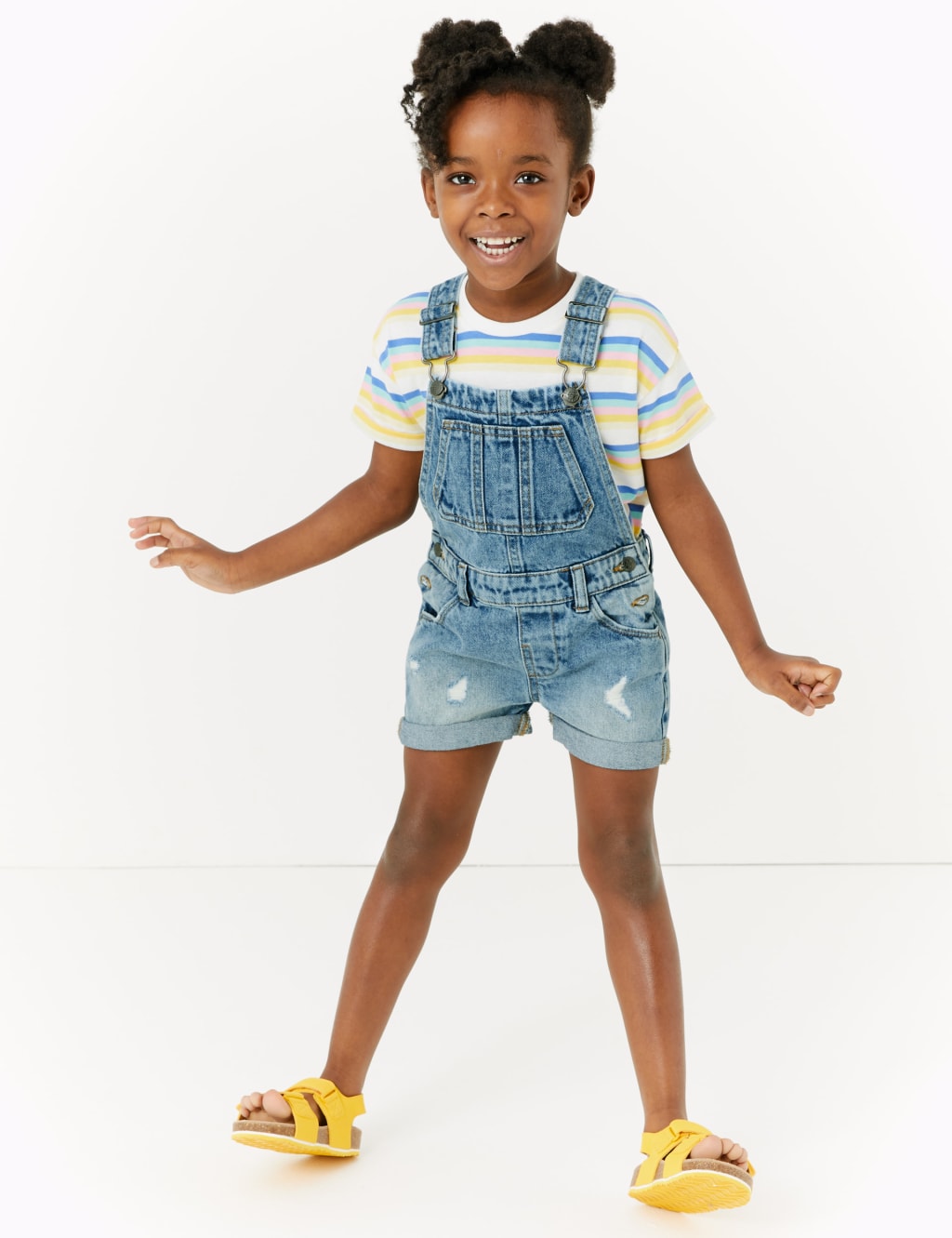 Denim Short Dungarees (2-7 Yrs) 1 of 4