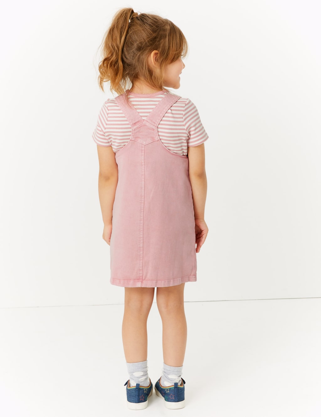 Cotton Pinny Dress & T-Shirt Outfit Set (2-7 Yrs) 4 of 4