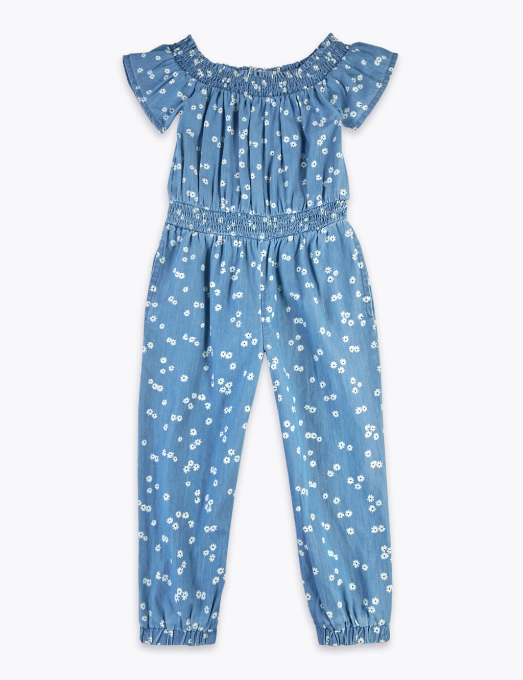 Chambray Daisy Print Jumpsuit (2-7 Yrs) 2 of 4