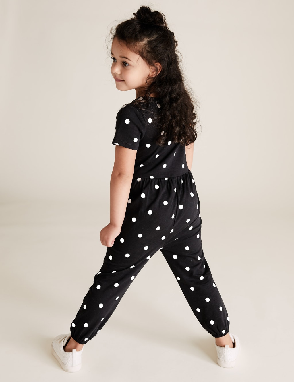 Cotton Spotted Jumpsuit (2-7 Yrs) 4 of 4
