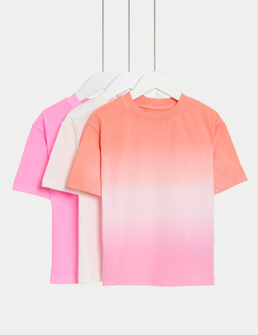 3pk Pure Cotton Ombre T-Shirts (2-8 Yrs) 1 of 1