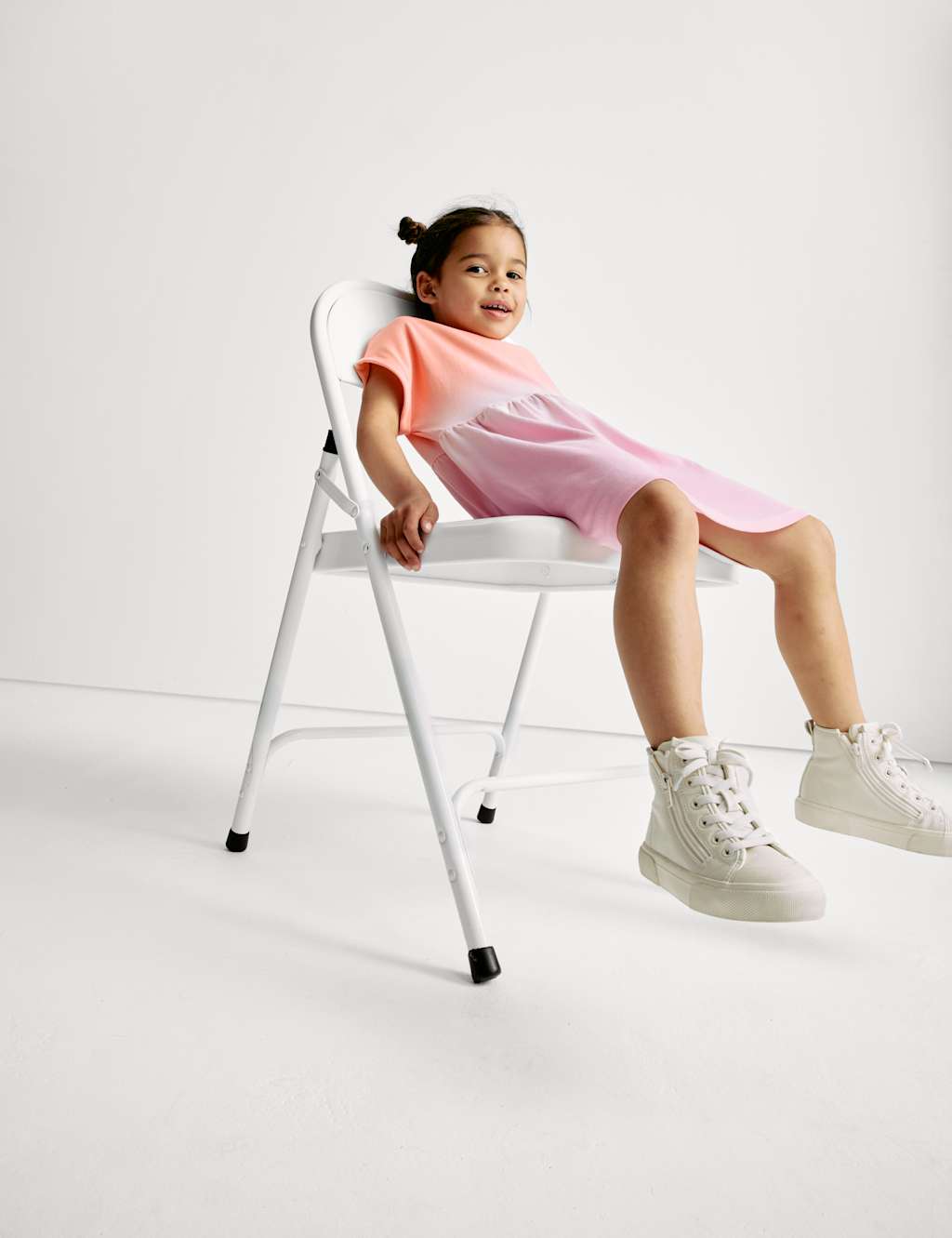 Cotton Rich Ombré T-Shirt Dress (1-8 Yrs) 4 of 7