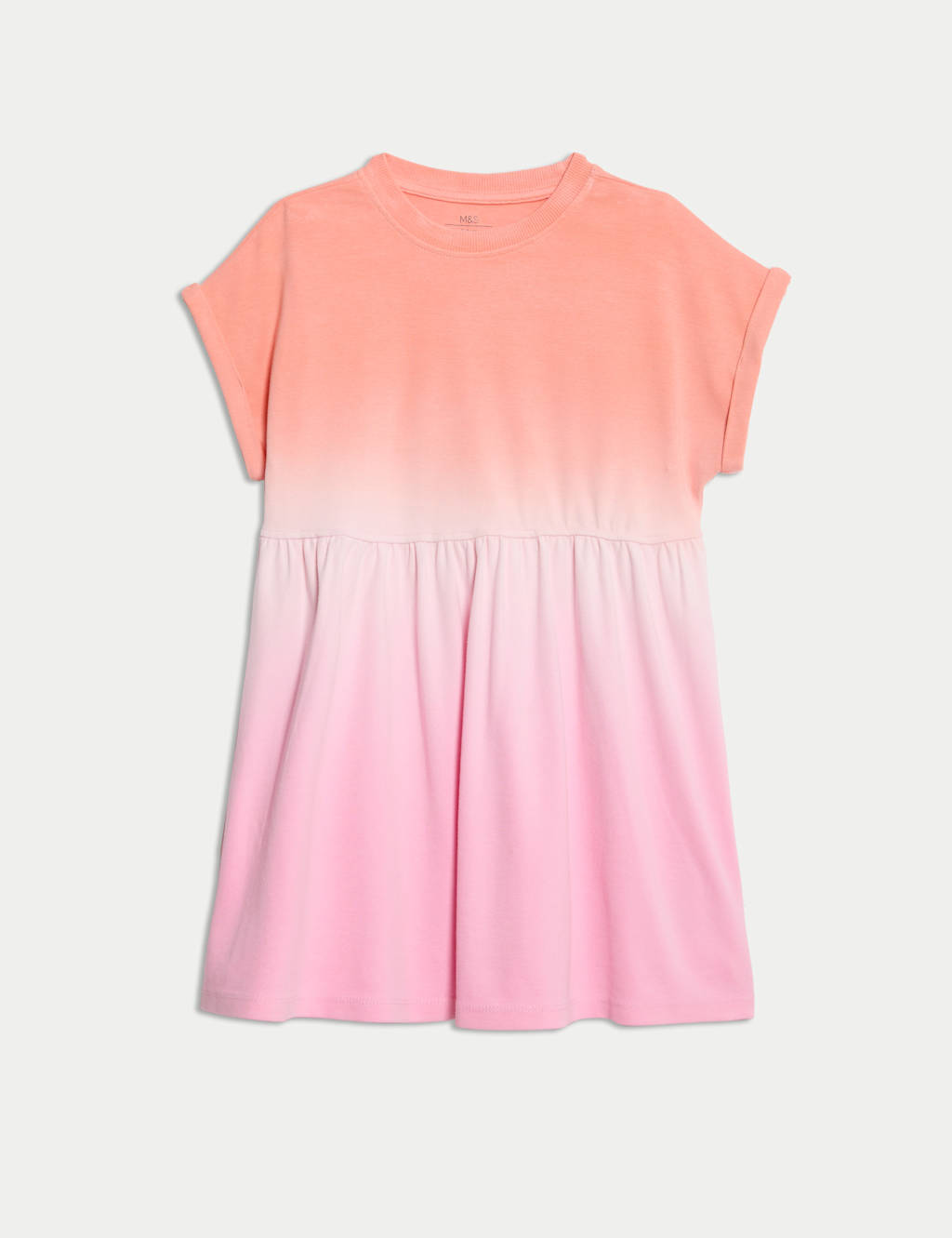 Cotton Rich Ombré T-Shirt Dress (1-8 Yrs) 2 of 7