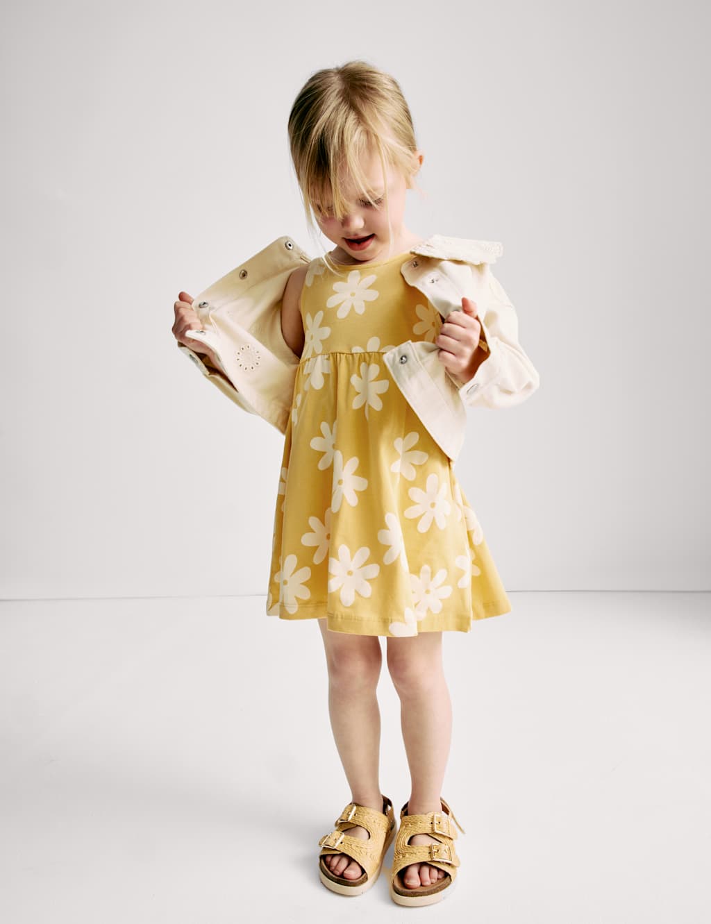 Pure Cotton Floral Print Dress (2-8 Yrs) 3 of 6