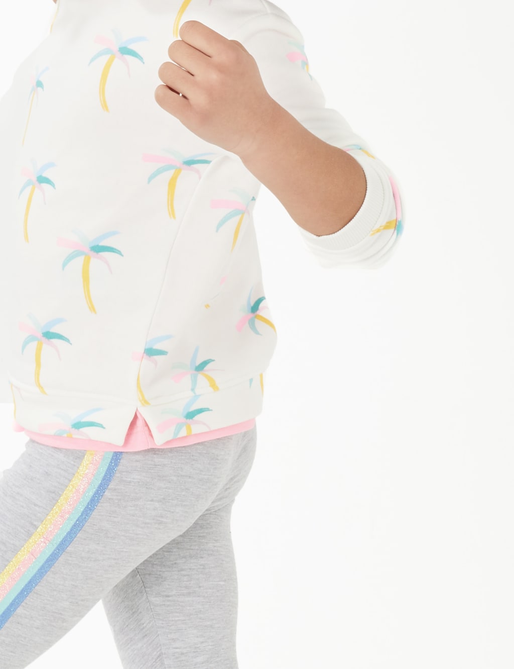 Cotton Palm Tree Print Sweatshirt (2-7 Yrs) 3 of 4