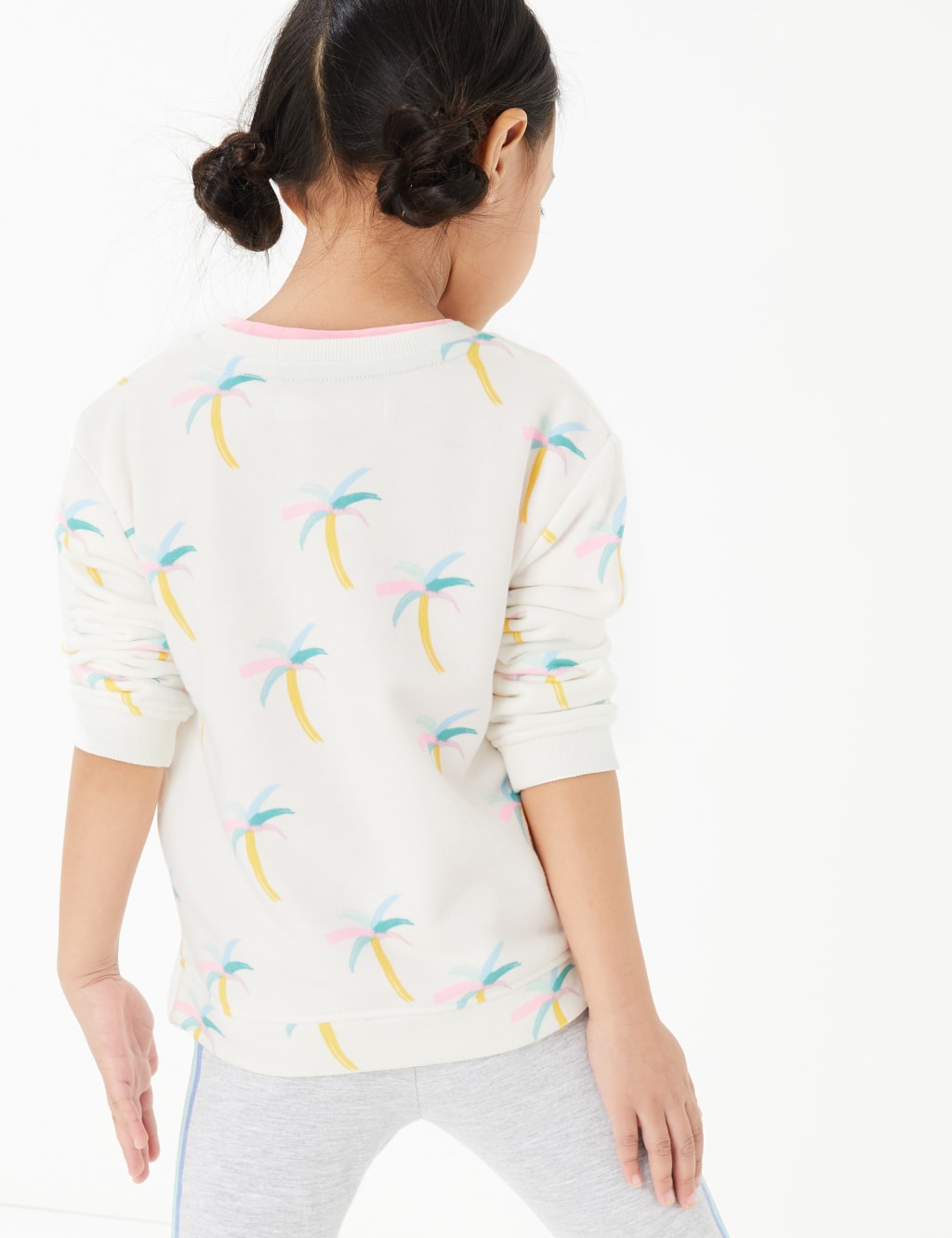 Cotton Palm Tree Print Sweatshirt (2-7 Yrs) 4 of 4