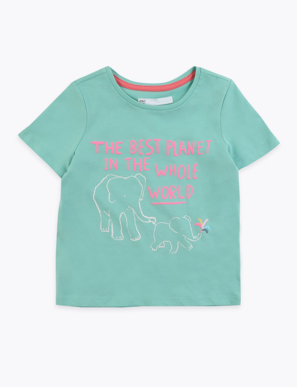 Cotton Elephant Print T-Shirt (2-7 Yrs) 2 of 4