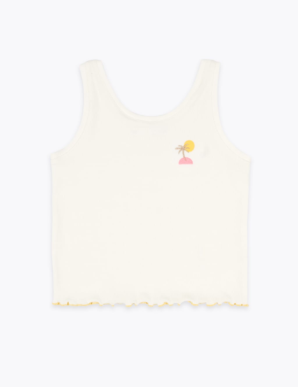 Cotton Palm Logo Ribbed Vest (2-7 Yrs) 2 of 3