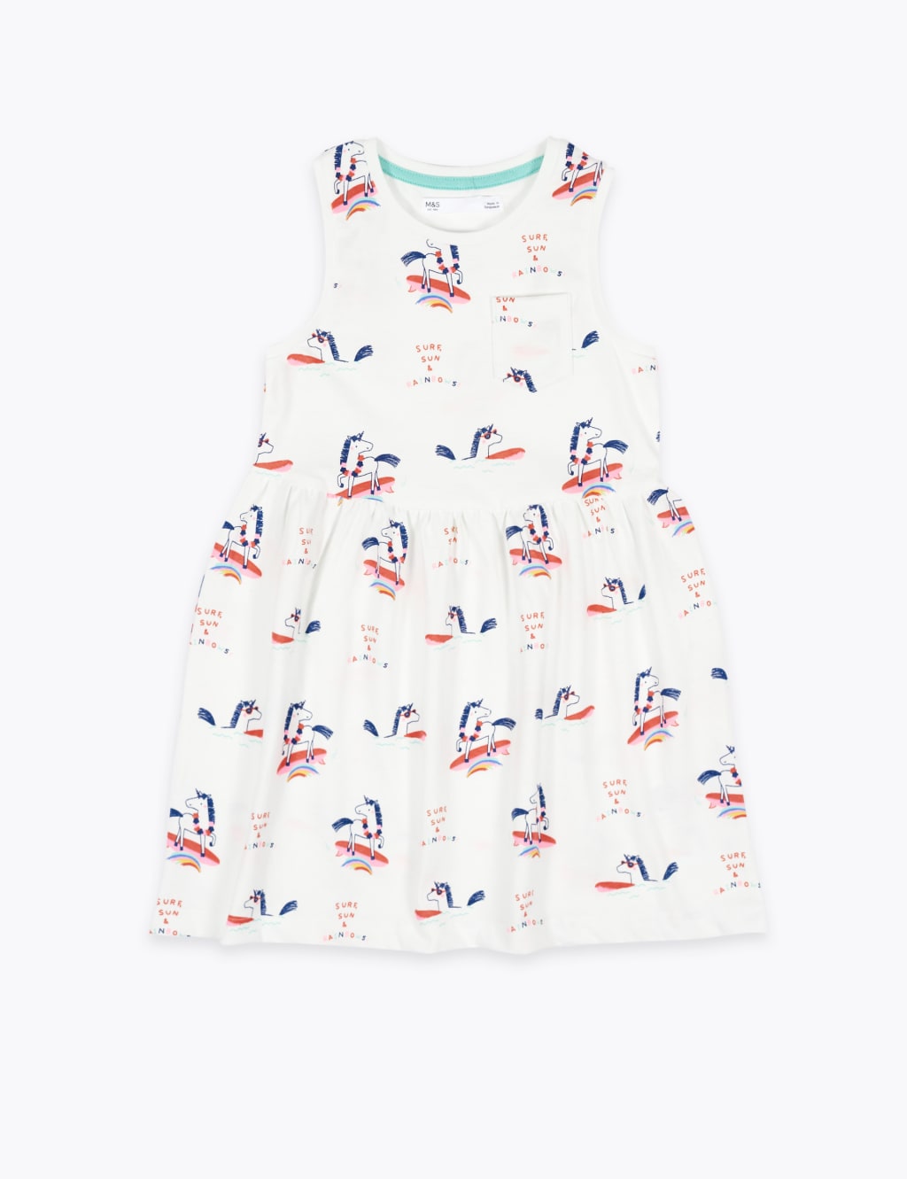 Cotton Unicorn Dress (2-7 Yrs) 2 of 3