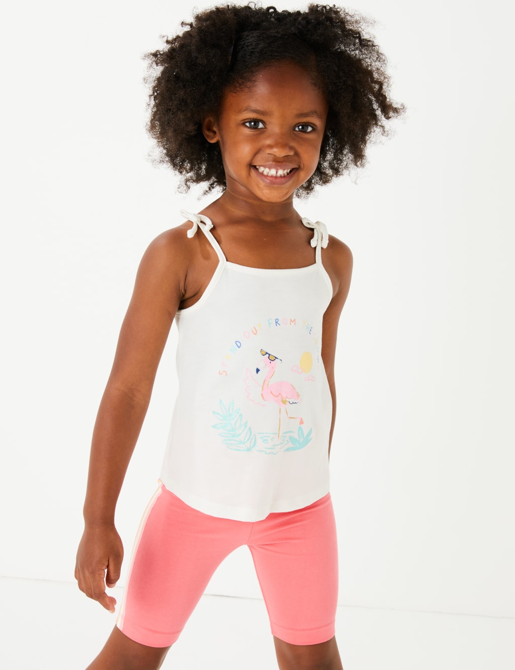 Pure Cotton Flamingo Vest (2-7 Yrs) 1 of 4