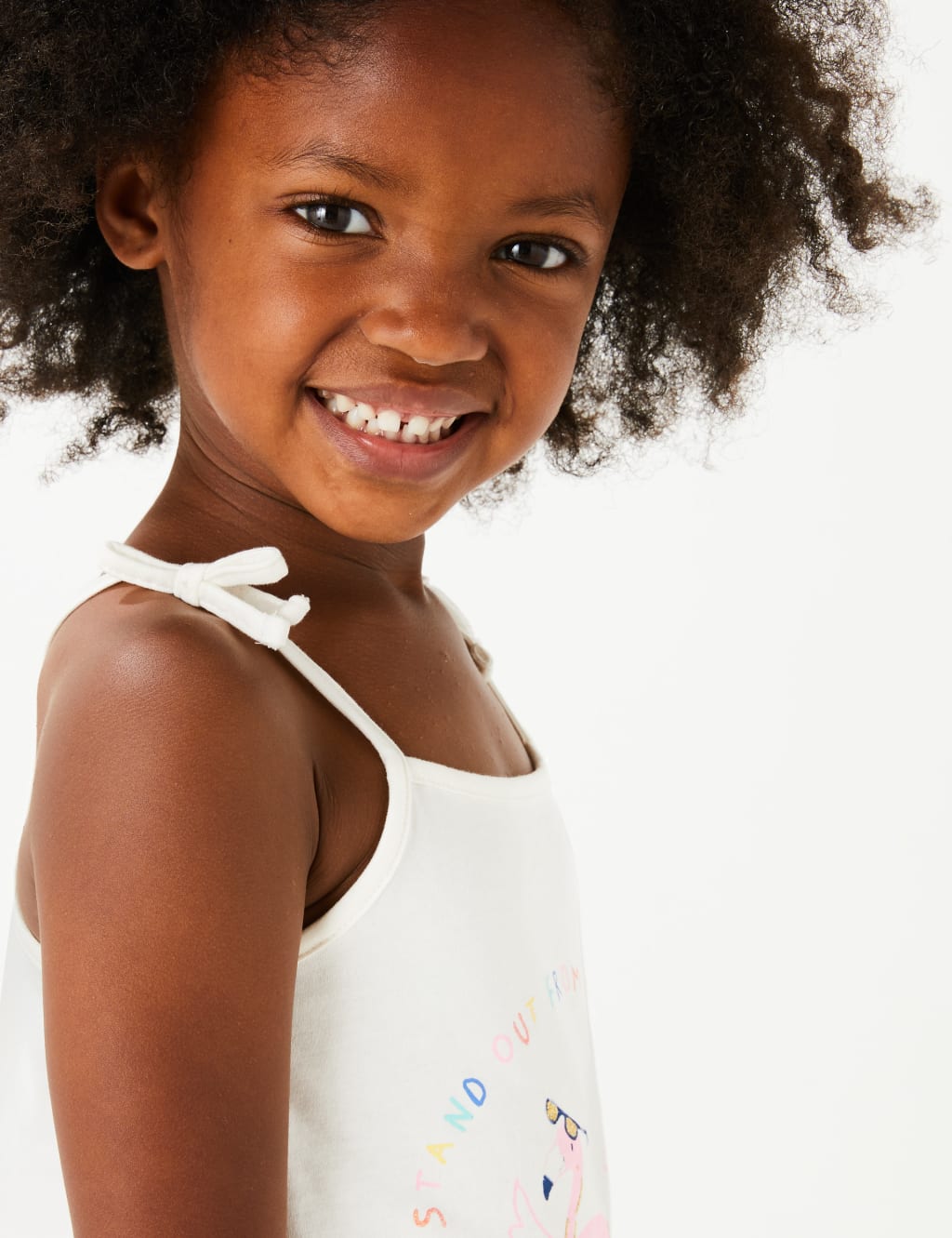 Pure Cotton Flamingo Vest (2-7 Yrs) 3 of 4
