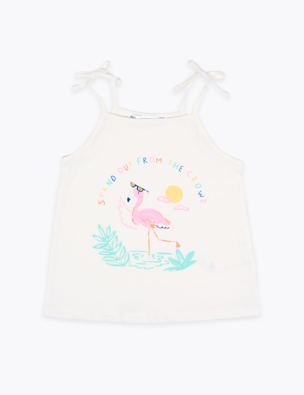 Pure Cotton Flamingo Vest (2-7 Yrs) 2 of 4