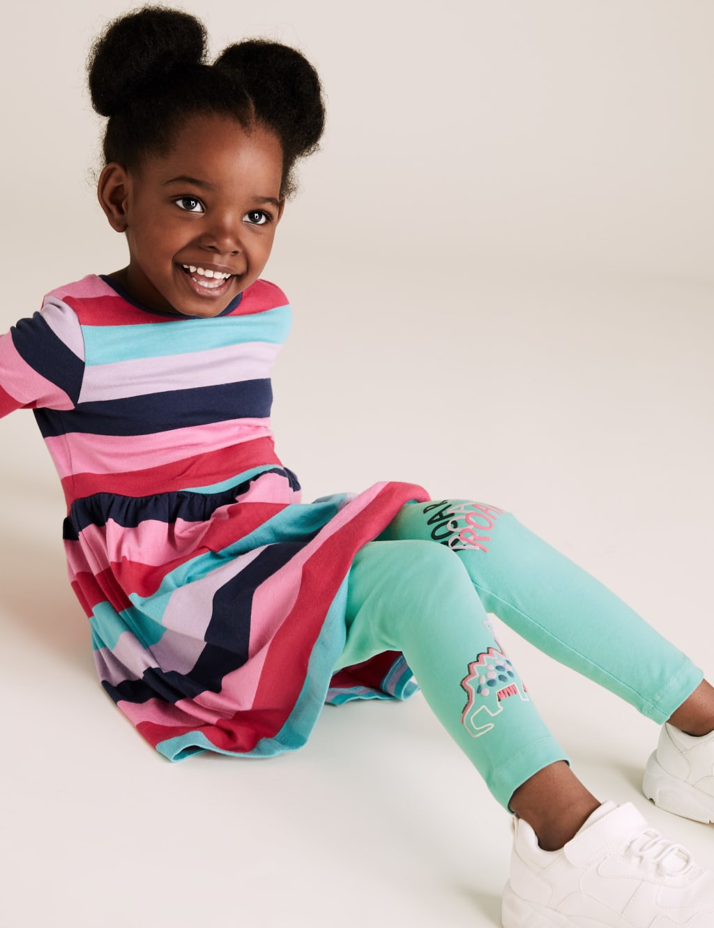 Cotton Rich Dinosaur Print Leggings (2-7 Yrs) 1 of 5