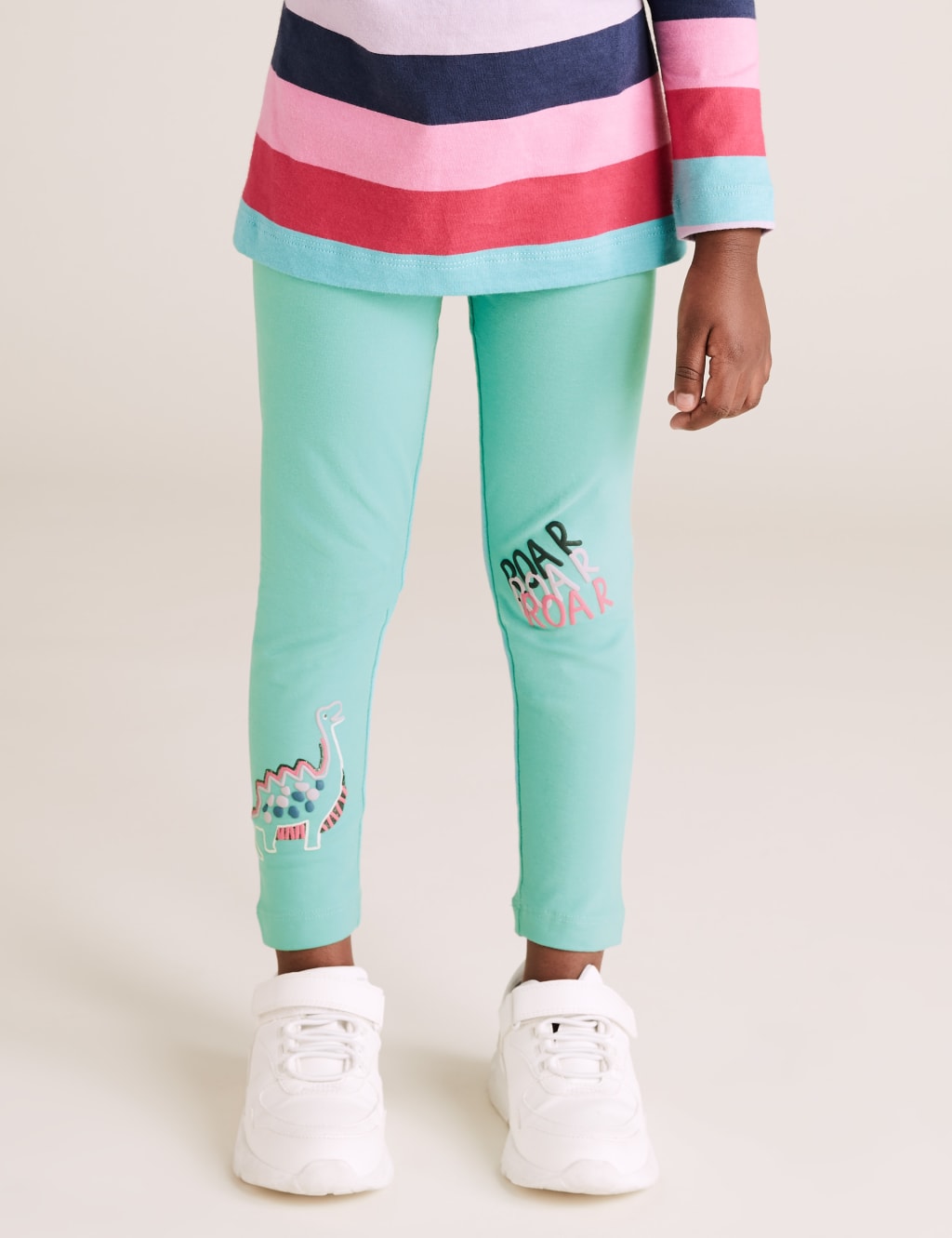 Cotton Rich Dinosaur Print Leggings (2-7 Yrs) 4 of 5