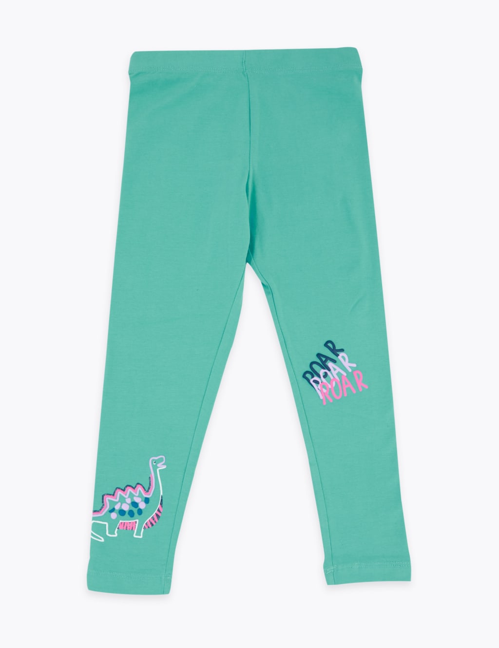 Cotton Rich Dinosaur Print Leggings (2-7 Yrs) 2 of 5