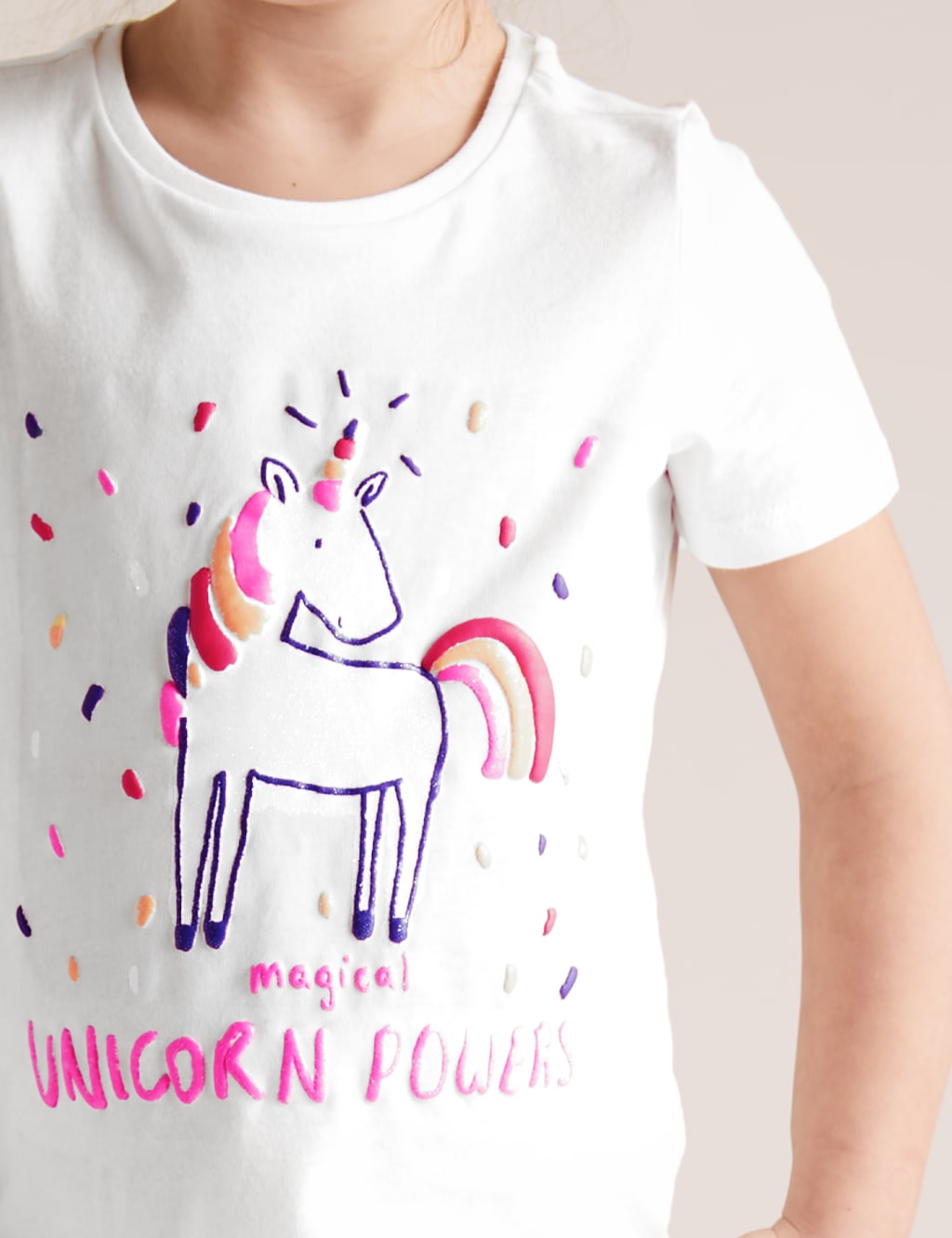 Pure Cotton Unicorn T-Shirt (2-7 Yrs) 3 of 4