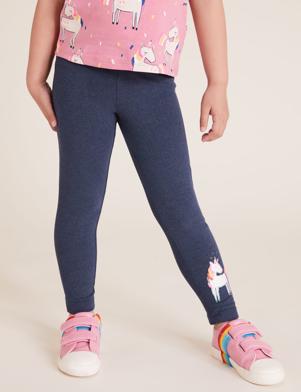 Unicorn print leggings top