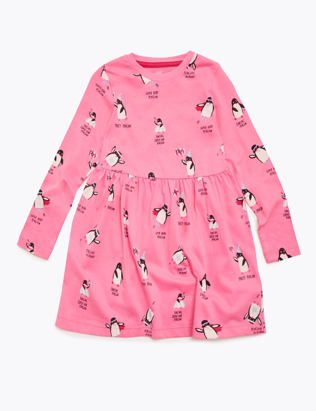 Pure Cotton Penguin Print Dress (2-7 Yrs) 2 of 4