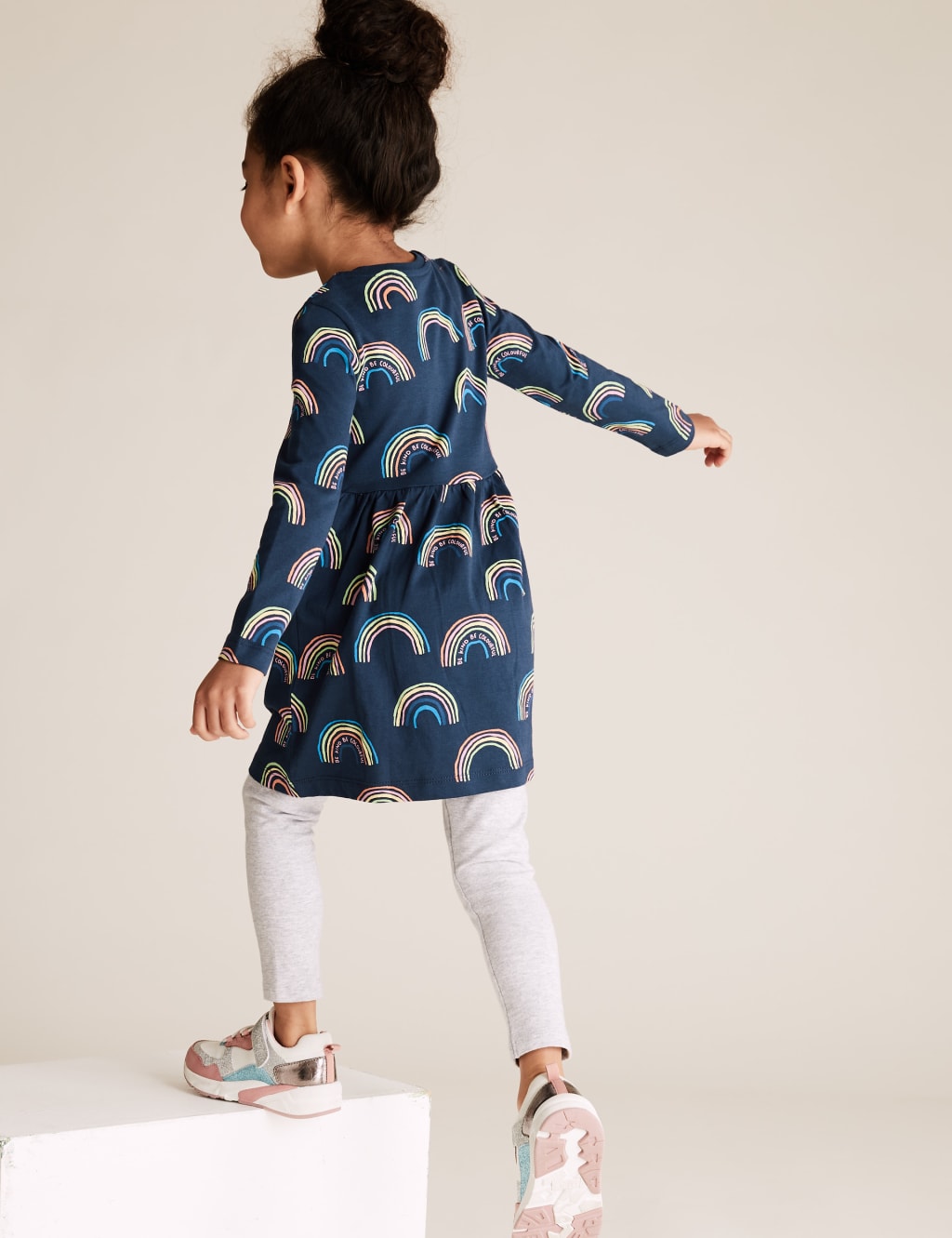 Pure Cotton Rainbow Print Dress 4 of 4