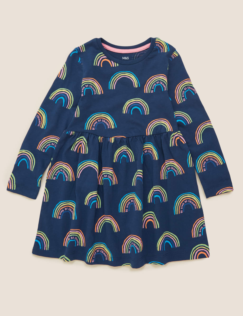 Pure Cotton Rainbow Print Dress 2 of 4