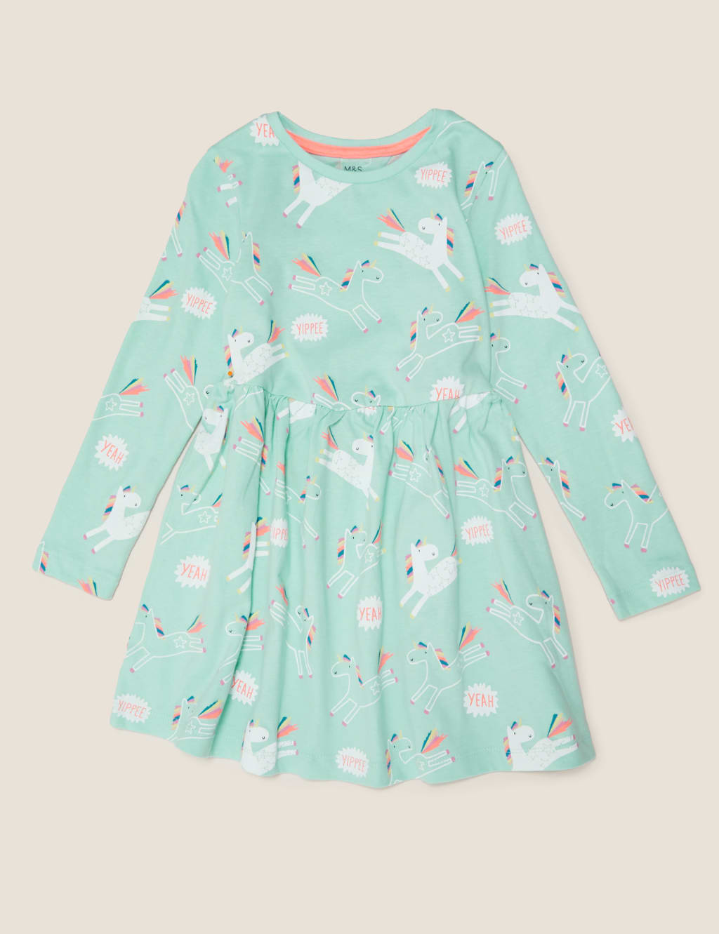 Pure Cotton Unicorn Print Dress (2-7 Yrs) 2 of 4