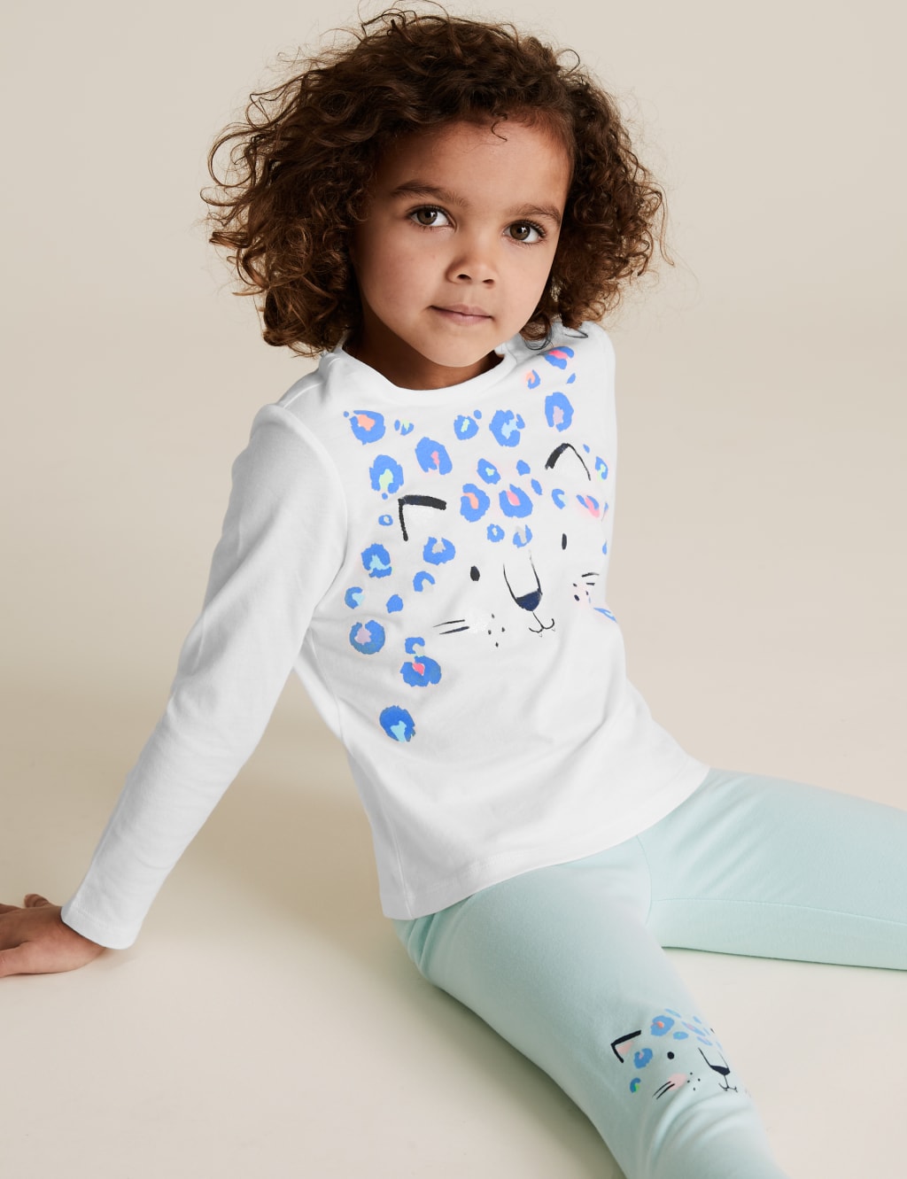 Pure Cotton Leopard Top (2-7 Yrs) 1 of 4