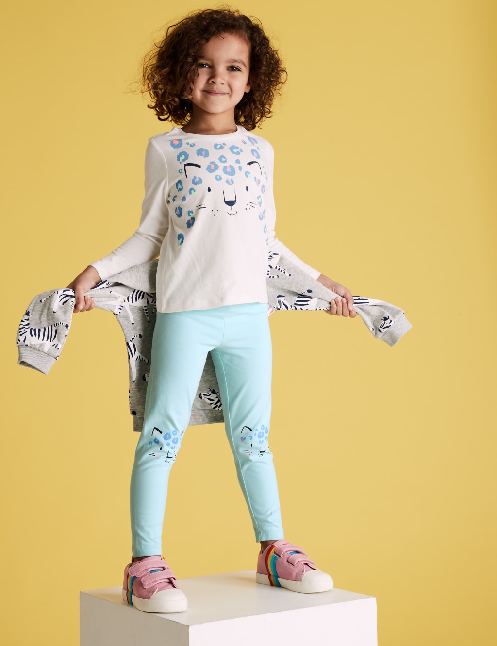 Cotton Leopard Print Leggings M S