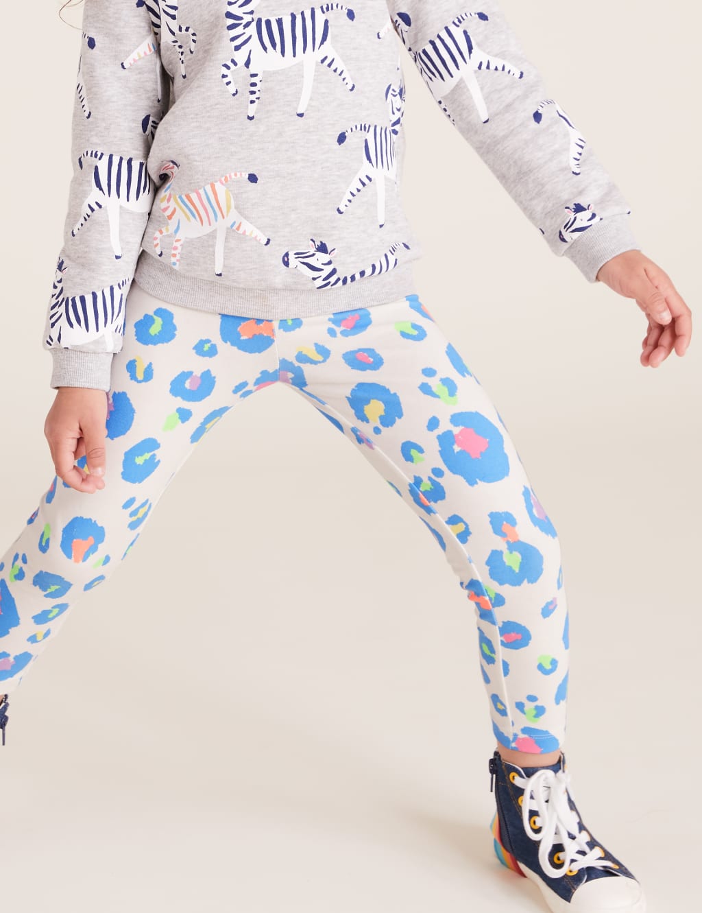 Cotton Leopard Print Leggings (2-7 Yrs) 3 of 5