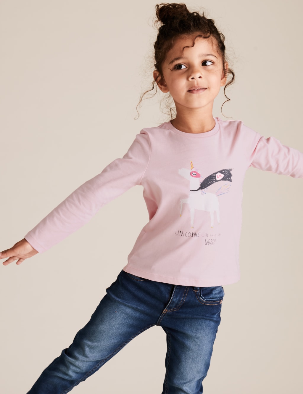 Cotton Unicorn Top (2-7 Yrs) 1 of 4