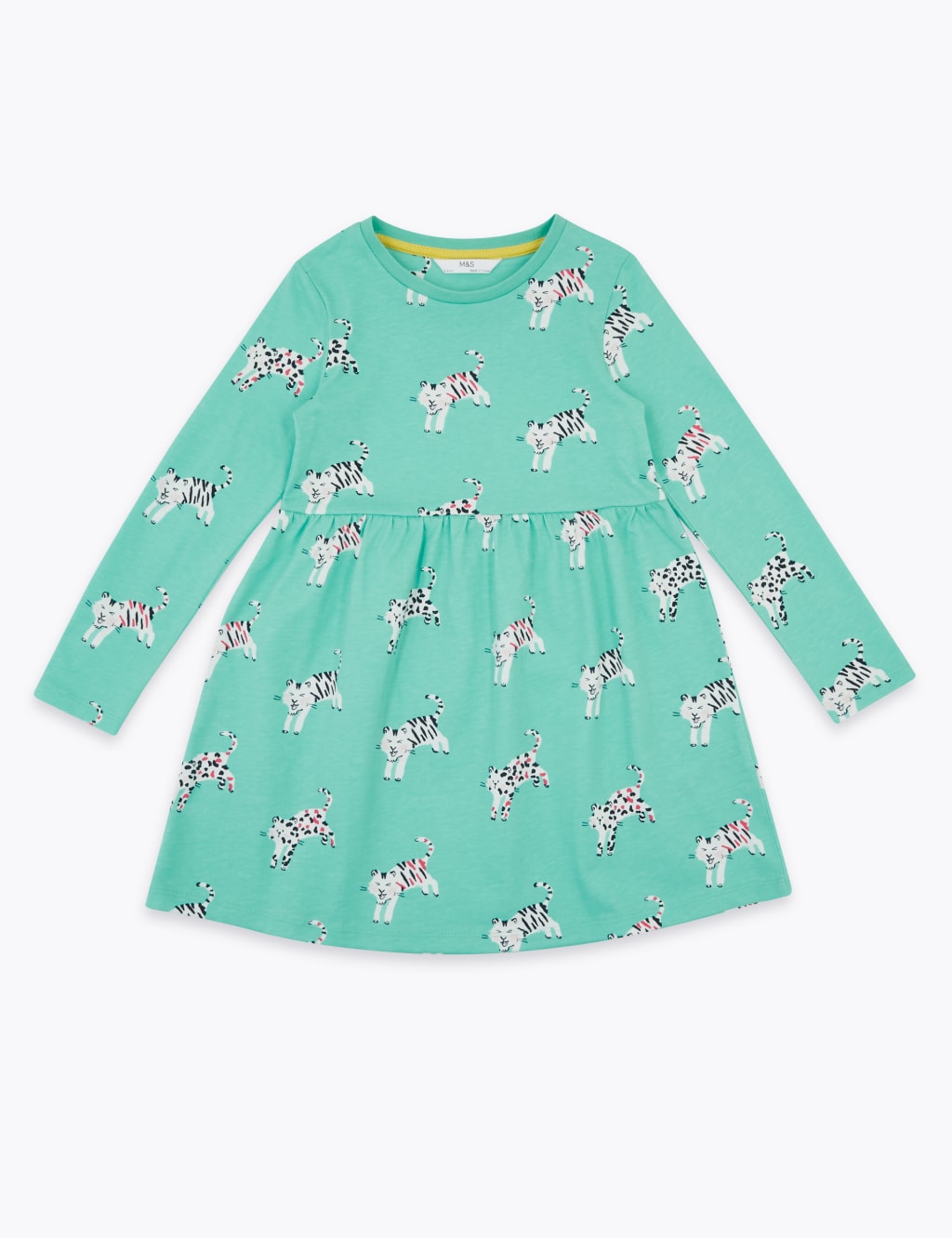 Cotton Tiger Print Dress (2-7 Yrs) 2 of 4