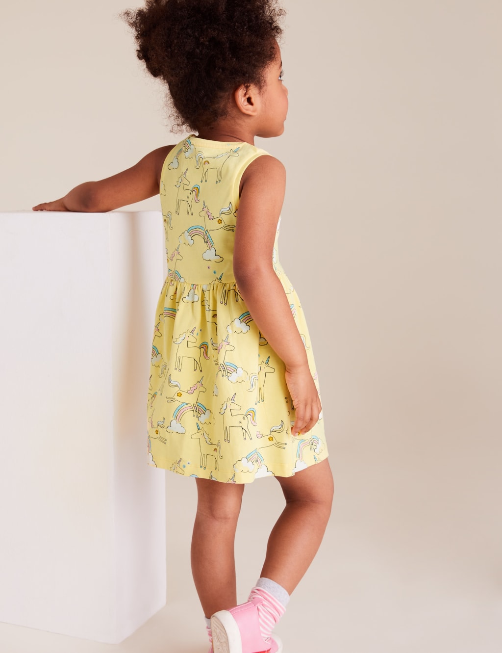 Pure Cotton Unicorn Print Dress (2-7 Yrs) 4 of 4