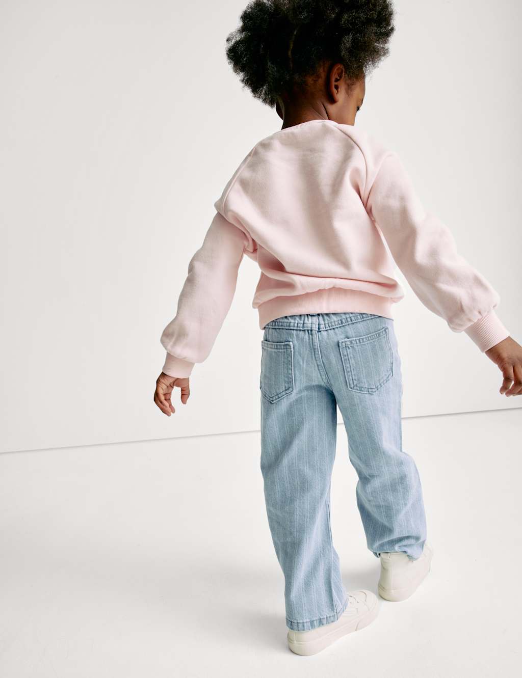 Wide Leg Denim Striped Jeans (2-16 Yrs) 5 of 7