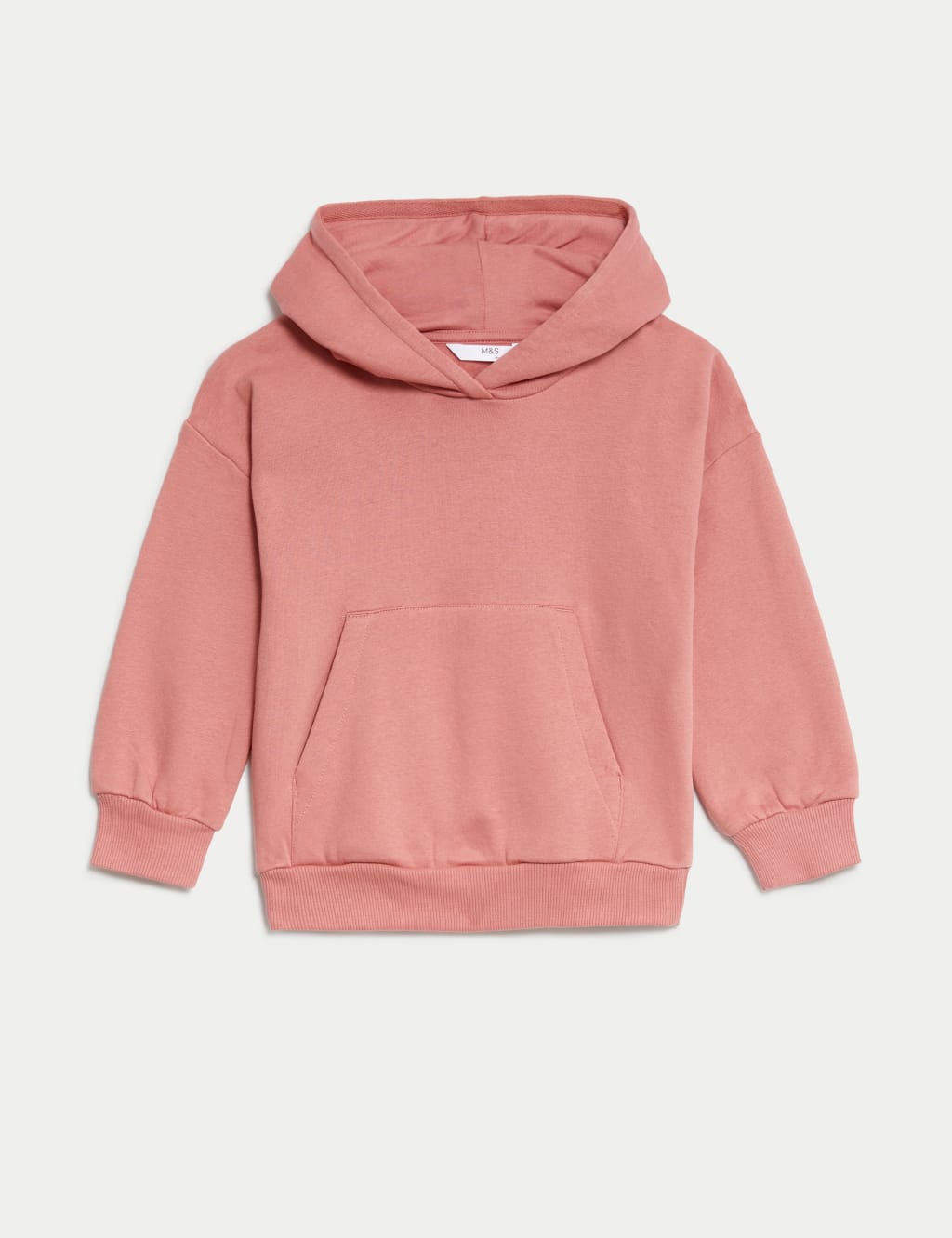 Cotton Rich Plain Hoodie 2 8 Yrs M S Collection M S
