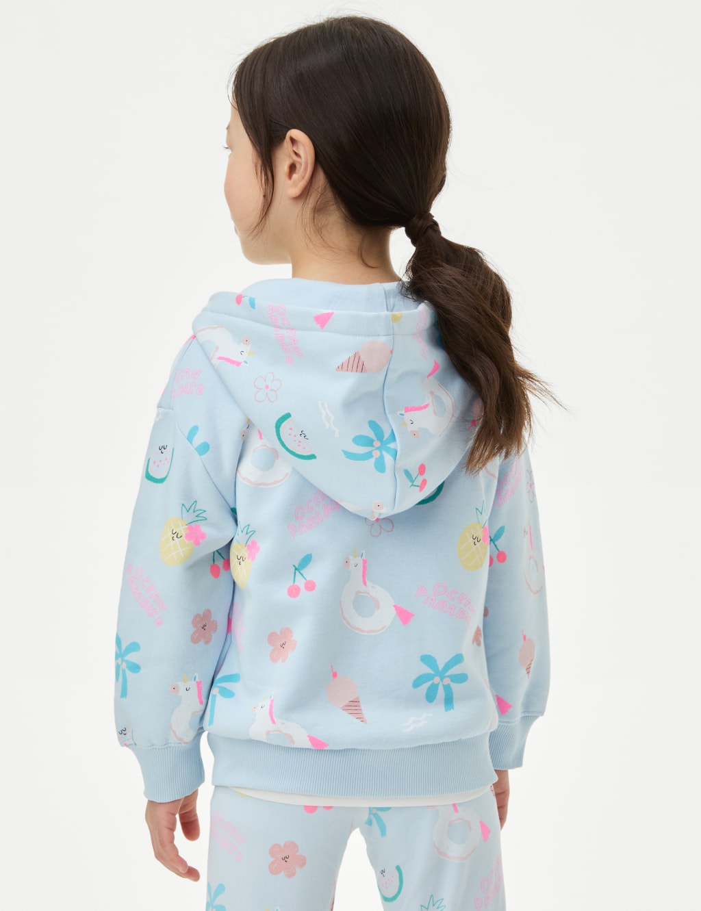 Cotton Rich Printed Zip Hoodie (2–8 Yrs) 4 of 5