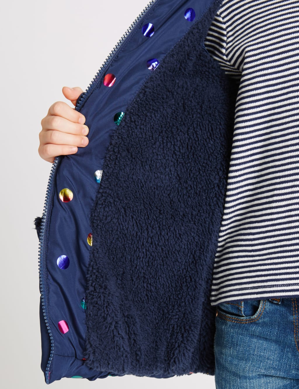 All Over Print Faux Fur Coat (3 Months - 7 Years) 5 of 7