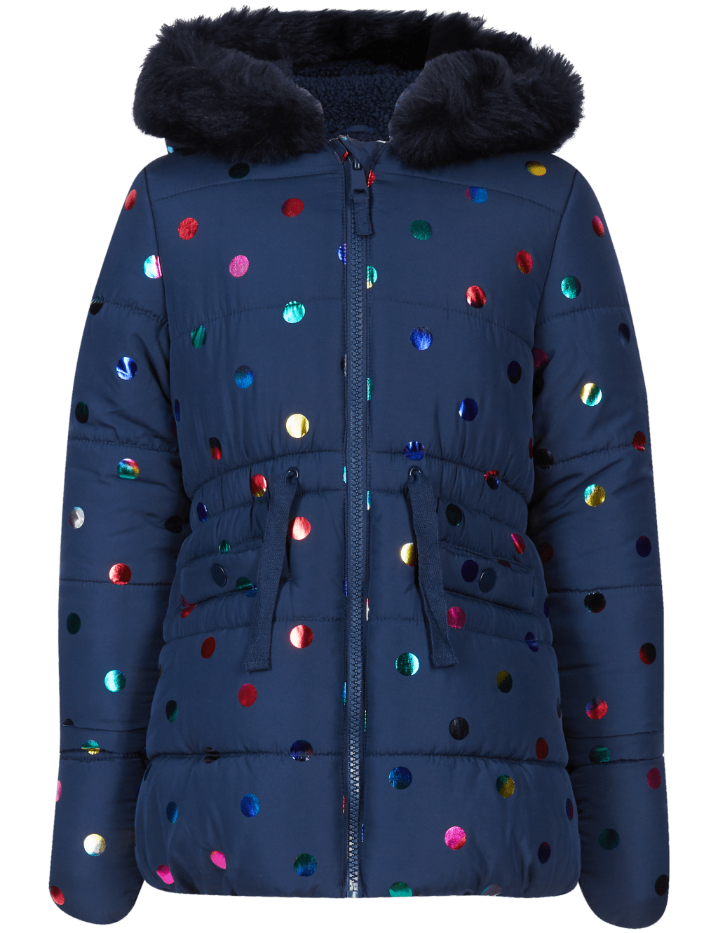 All Over Print Faux Fur Coat (3 Months - 7 Years) 6 of 7
