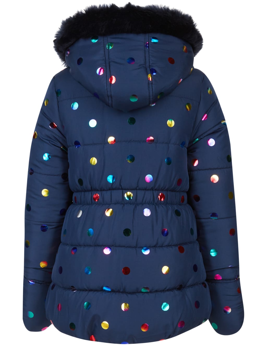 All Over Print Faux Fur Coat (3 Months - 7 Years) 7 of 7