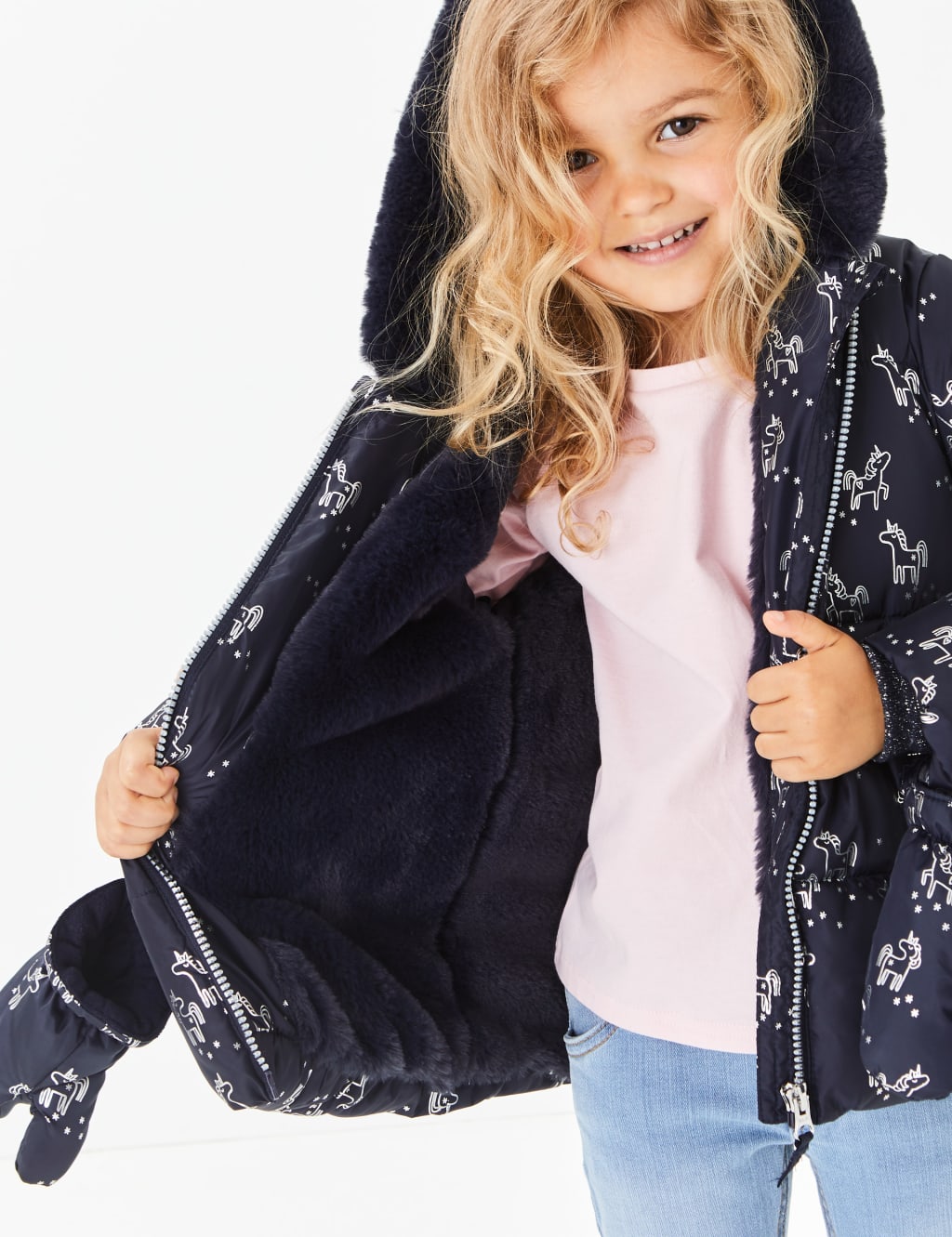 Unicorn padded coat on sale